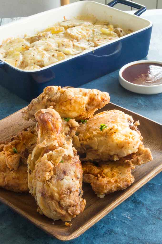 Southern Fried Chicken ready to serve for a BBQ