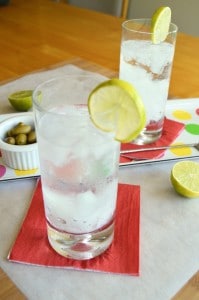 A Gin Rickey; Refreshing and perfect for the hot days of August!