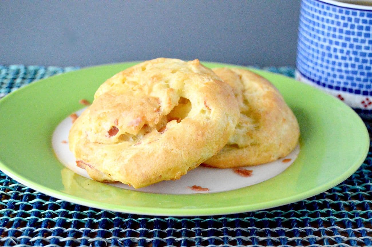 Prosciutto Cheese Puffs are perfect alone or as a roll for your favorite cold cuts. Light, airy, moist and full of flavor, these puffs are sure to be a perennial favorite!