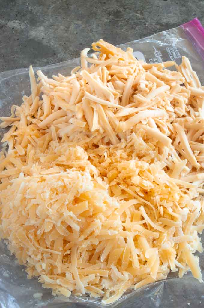 fresh grated cheeses for homemade Mac and cheese