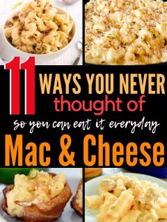 collage of Mac and cheese photos