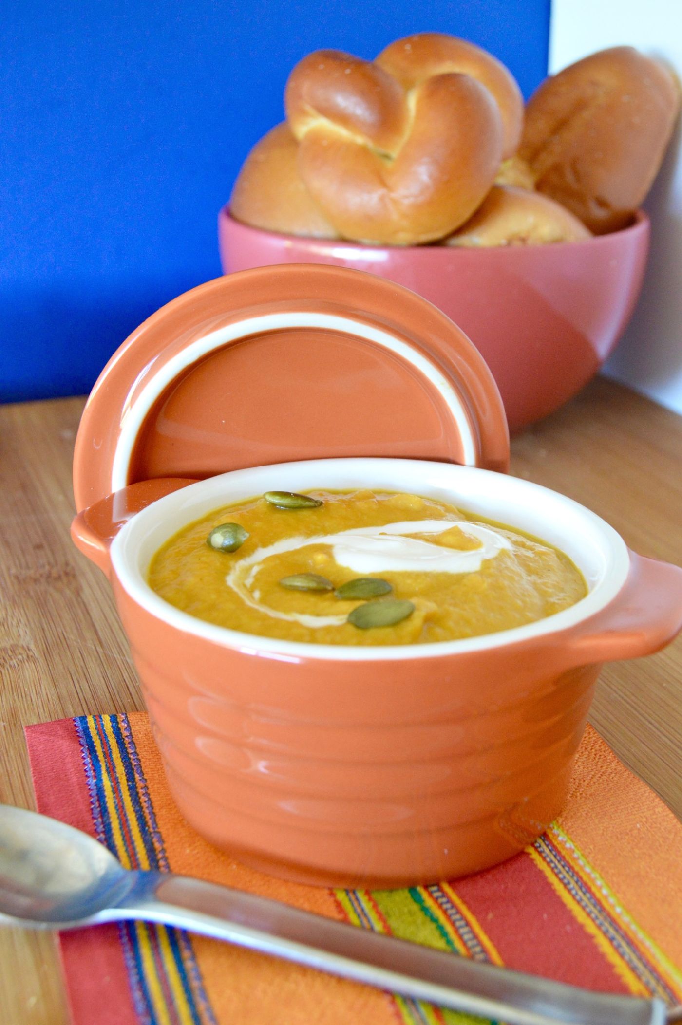 A tweak on a traditional soup, this Ginger Sweet Potato Carrot Soup hits on all flavor senses. A little bit tropical with the Ginger and Coconut Milk, but ALL comfort with the sweet potatoes and carrots. Perfect soup to make ahead and bring to a potluck, work meeting or to serve lunch with a friend at home!