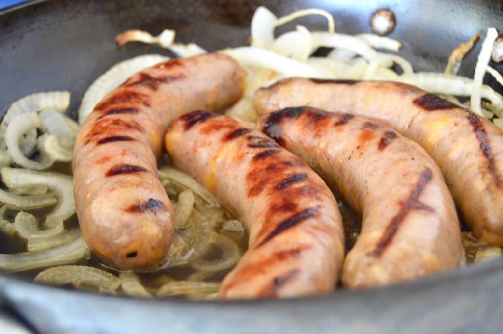 Grilled Sauerkraut Stuffed Brats West Via Midwest