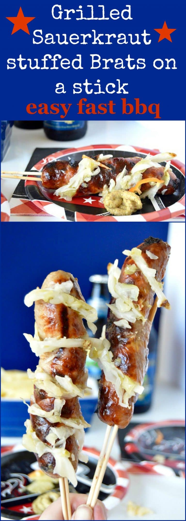 Grilled Sauerkraut Stuffed Brats West Via Midwest