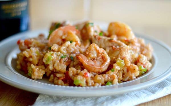 This one pot Smoky Jambalaya is great for any get together when you are looking for easy, tasty, and not a fussy meal. It's full of flavor and pairs well with any Granacha wine.