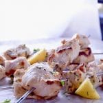 ed Coconut Lime Chicken Skewers Fresh off the grill for easy entertaining!