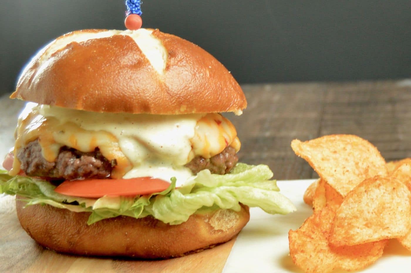Grilled Green Chili Aioli Cheeseburger West Via Midwest