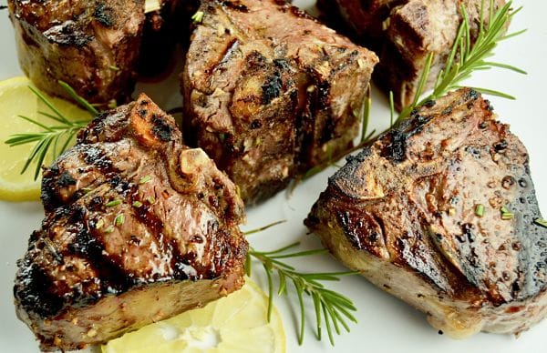 No Fail Grilled Lamb Chops are marinated in rosemary, garlic and citrus for a simple yet elegant meal for entertaining.  Ideal to serve at summer and fall gatherings.