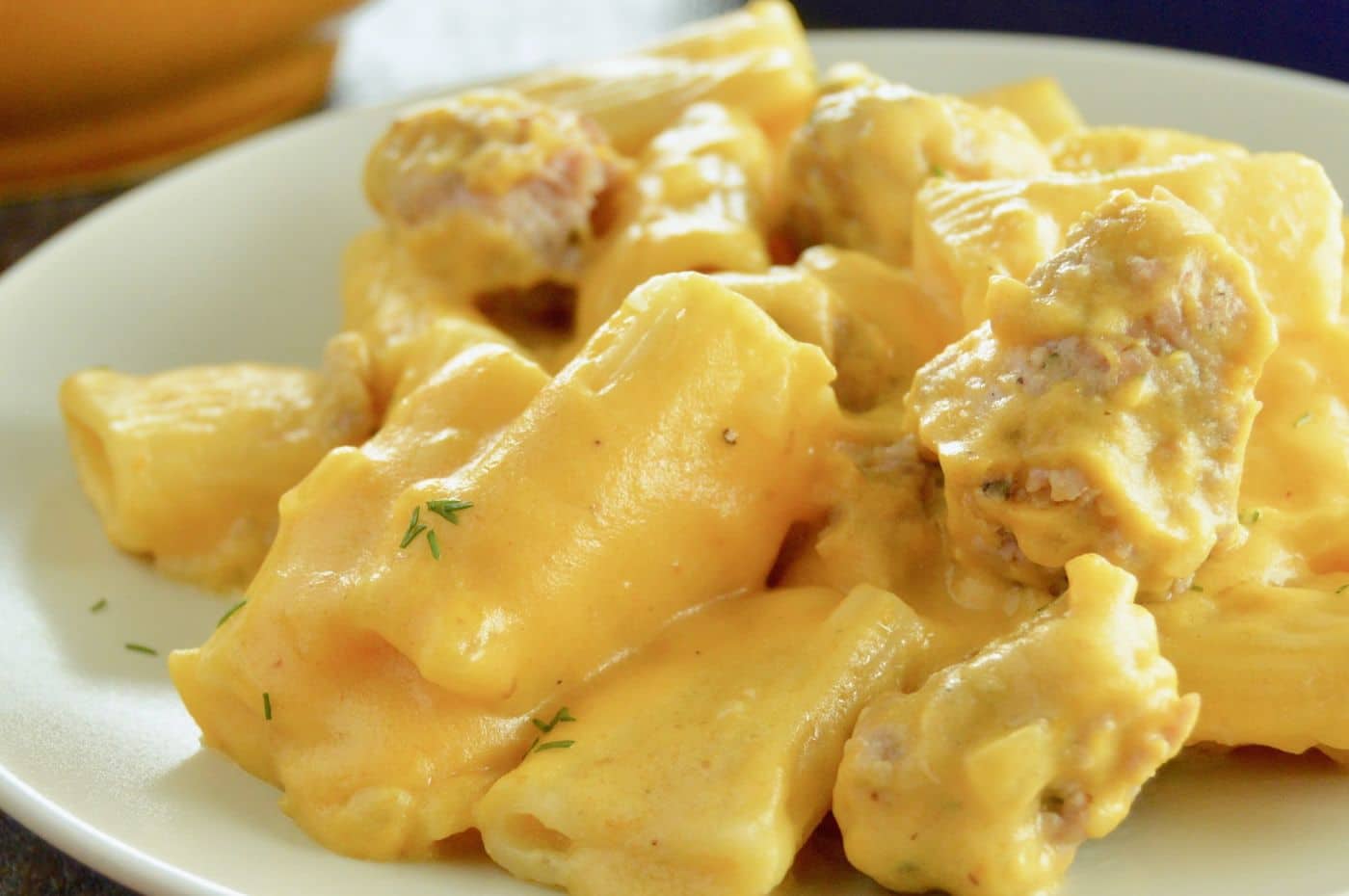 Pumpkin Pasta with Italian Sausage West Via Midwest