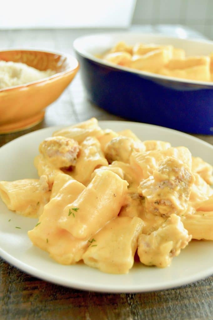 Pumpkin Pasta with Italian Sausage West Via Midwest