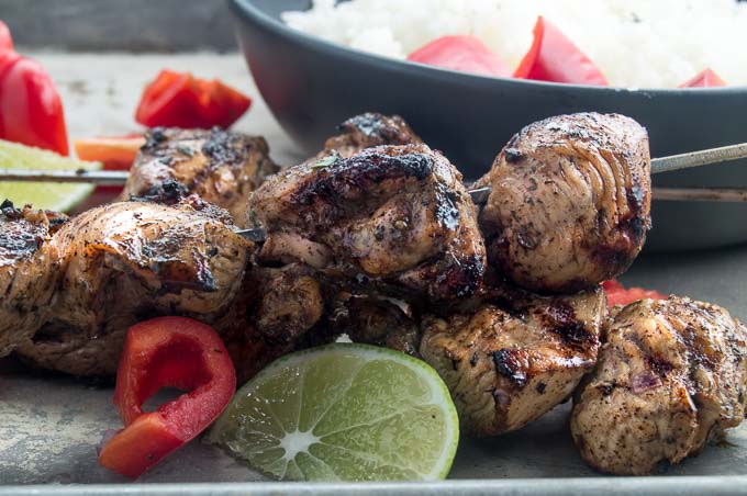 This grilled Moroccan Chicken recipe is a healthy option for grilled chicken, comfort food spices flavor the chicken so you wont even realize how healthy you're eating!