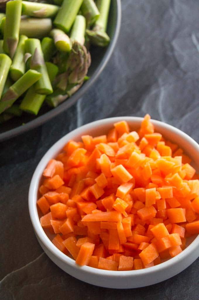 Spring Carrots add color to spring risotto