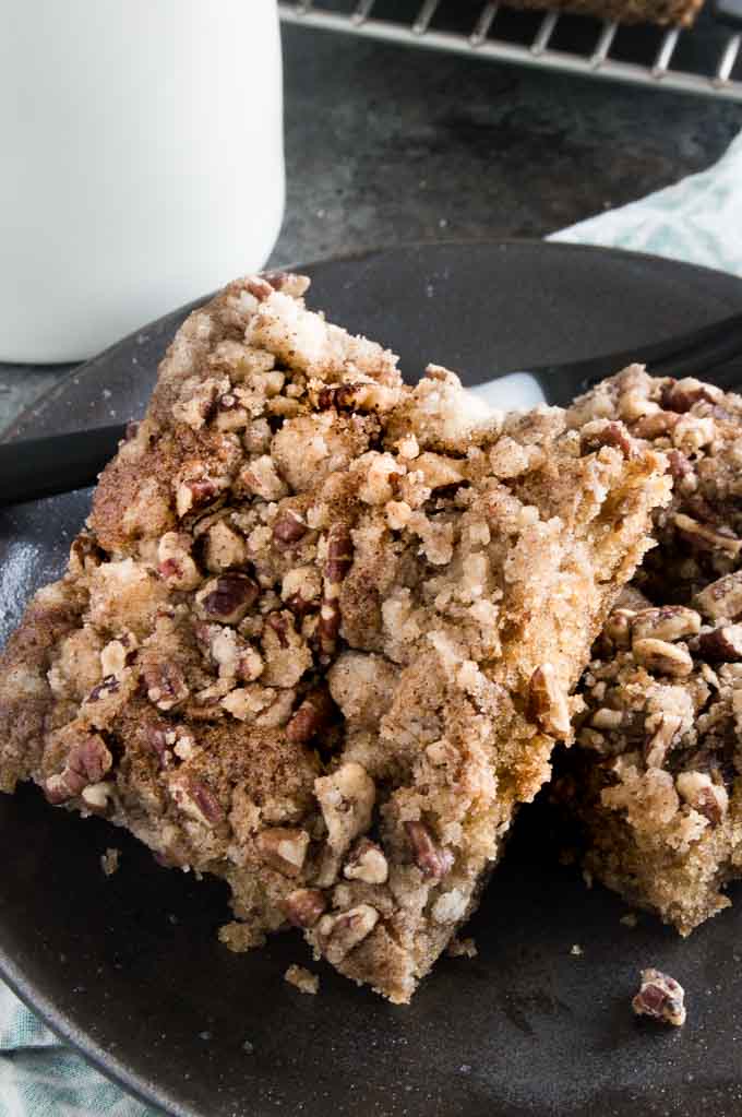 Coffee Cake with a cup of tea