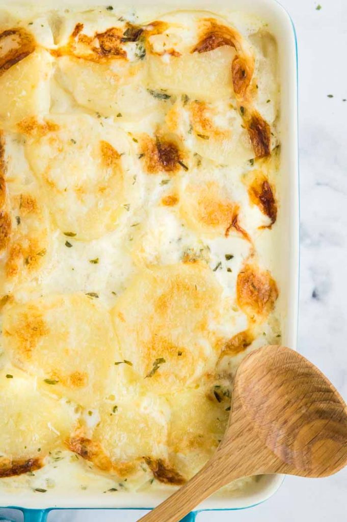 Extra Creamy, Easy Scalloped Potatoes Recipe (VIDEO) - West Via Midwest