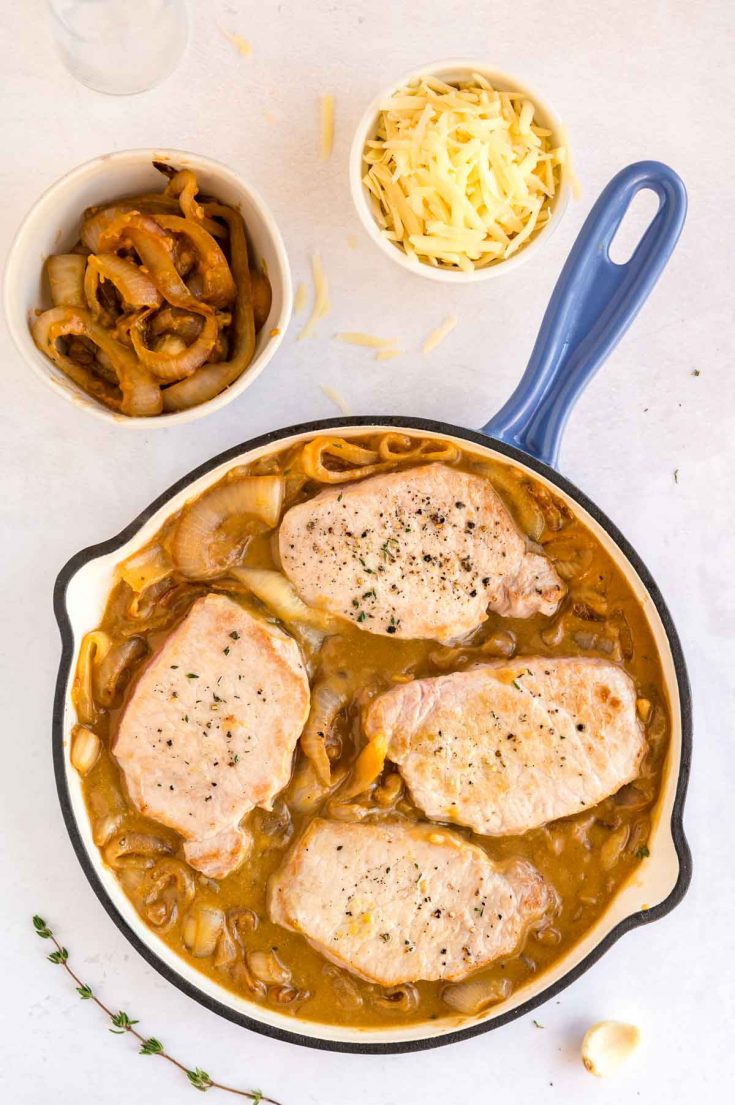 French Onion Smothered Pork Chops Recipe West Via Midwest