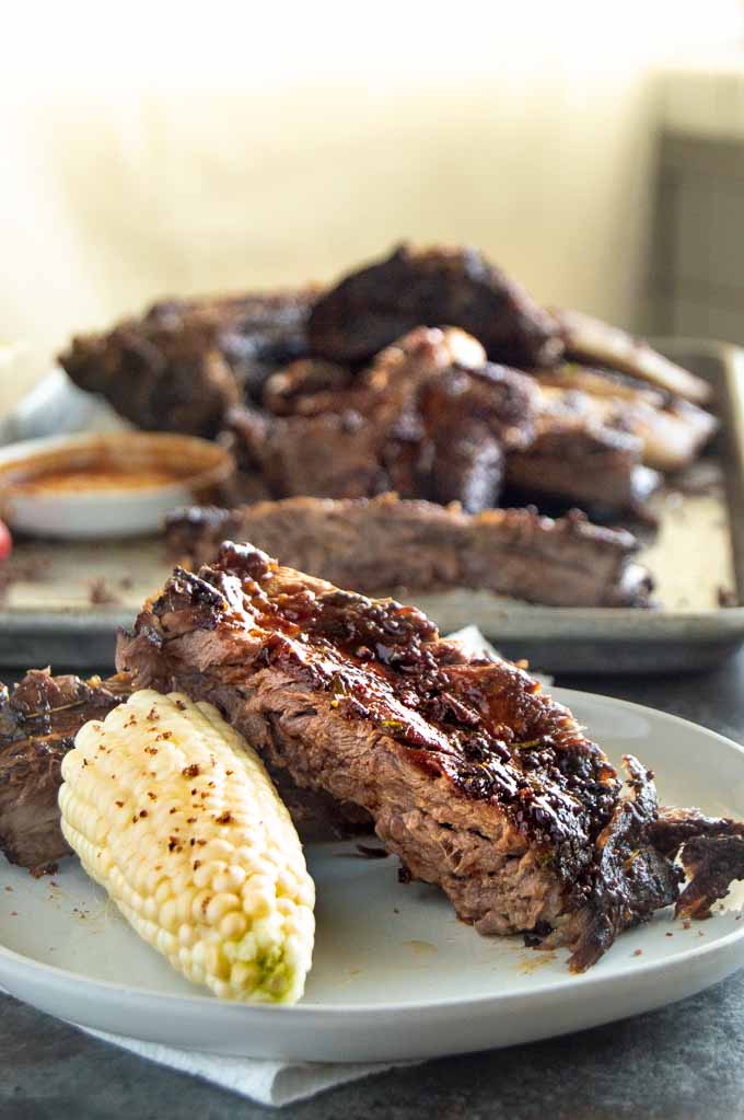 Finger licking good beef ribs just from the oven