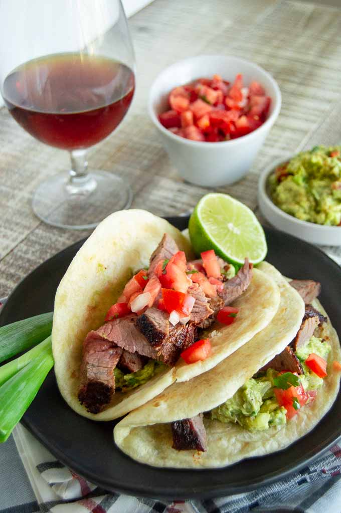 Tender juicy tri tip roast in tacos