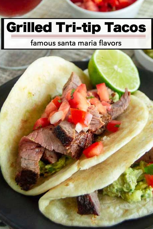 Santa Maria Tri Tip Roast is a quick dinner option, easily grilled or oven baked in no time at all!  Full flavors in each tender bite.  Serve as it is with sides, or make it up into tacos!