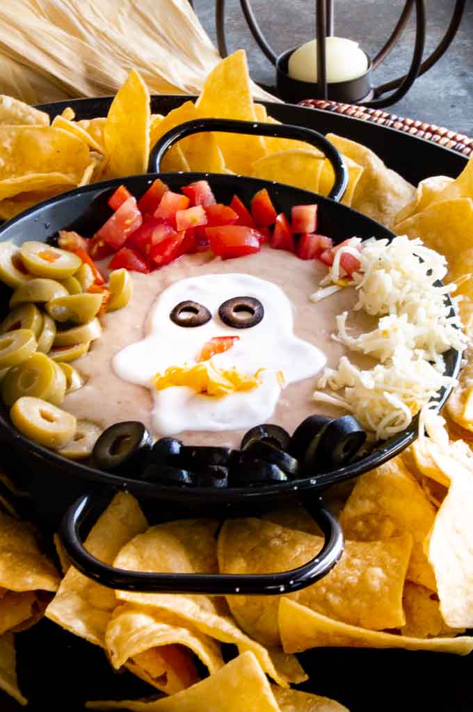 Spooky 7 Layer Dip Halloween Food Ideas West Via Midwest