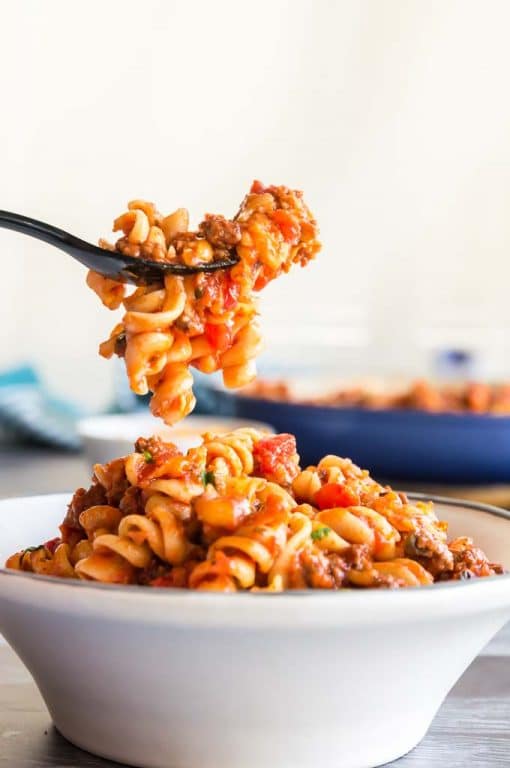 Cheesy Taco Goulash Pasta West Via Midwest