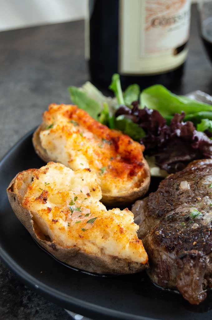 Twice baked potatoes as a side dish for 