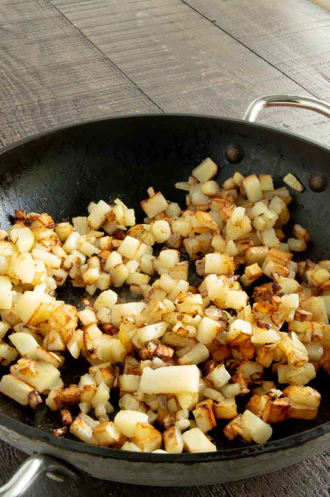cooking crunchy potatoes for corned beef hash