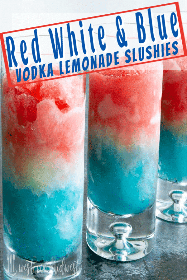 red white and blue layered drinks