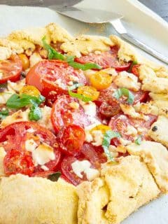 Freshly Baked Tomato Crostata/tart just out of the oven..