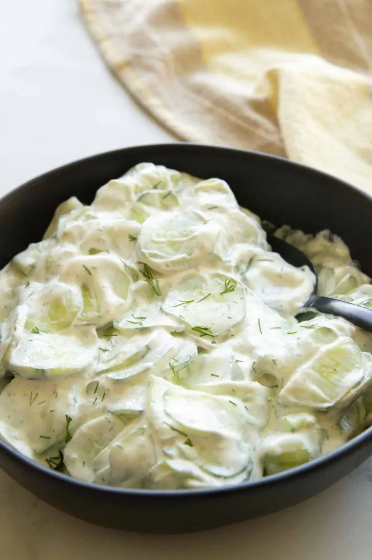 sour cream dill dressing for cucumbers Sour Cream Cucumber Salad