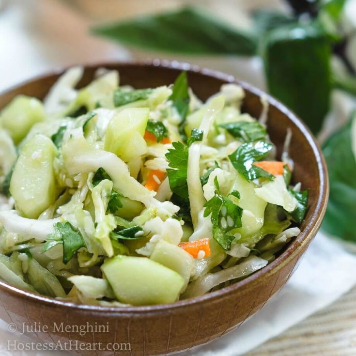 Image for Thai Basil Cabbage Slaw with Jalapeno Recipe