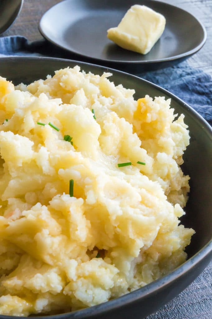 Cheesy Potatoes in a bowl