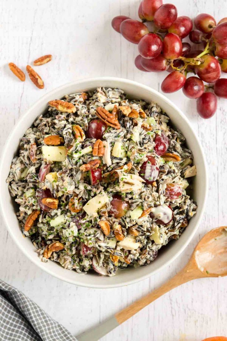 Wild Rice Salad MakeAhead Thanksgiving Side West Via Midwest