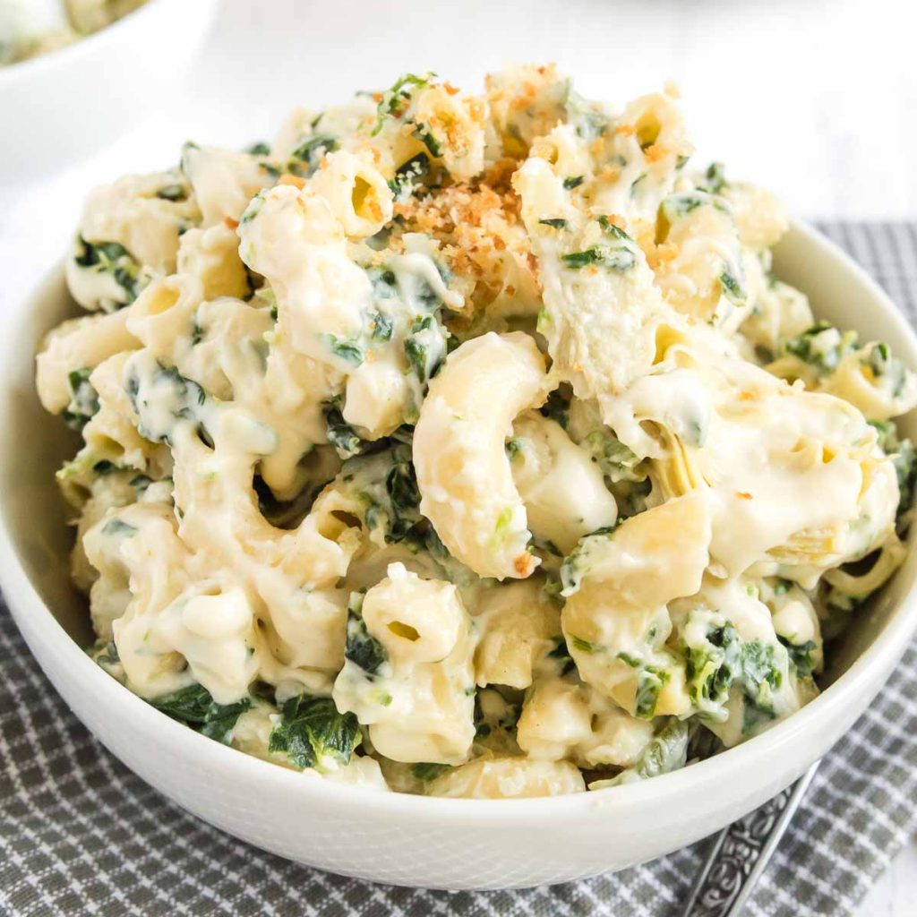 Spinach and Artichoke Mac and Cheese West Via Midwest