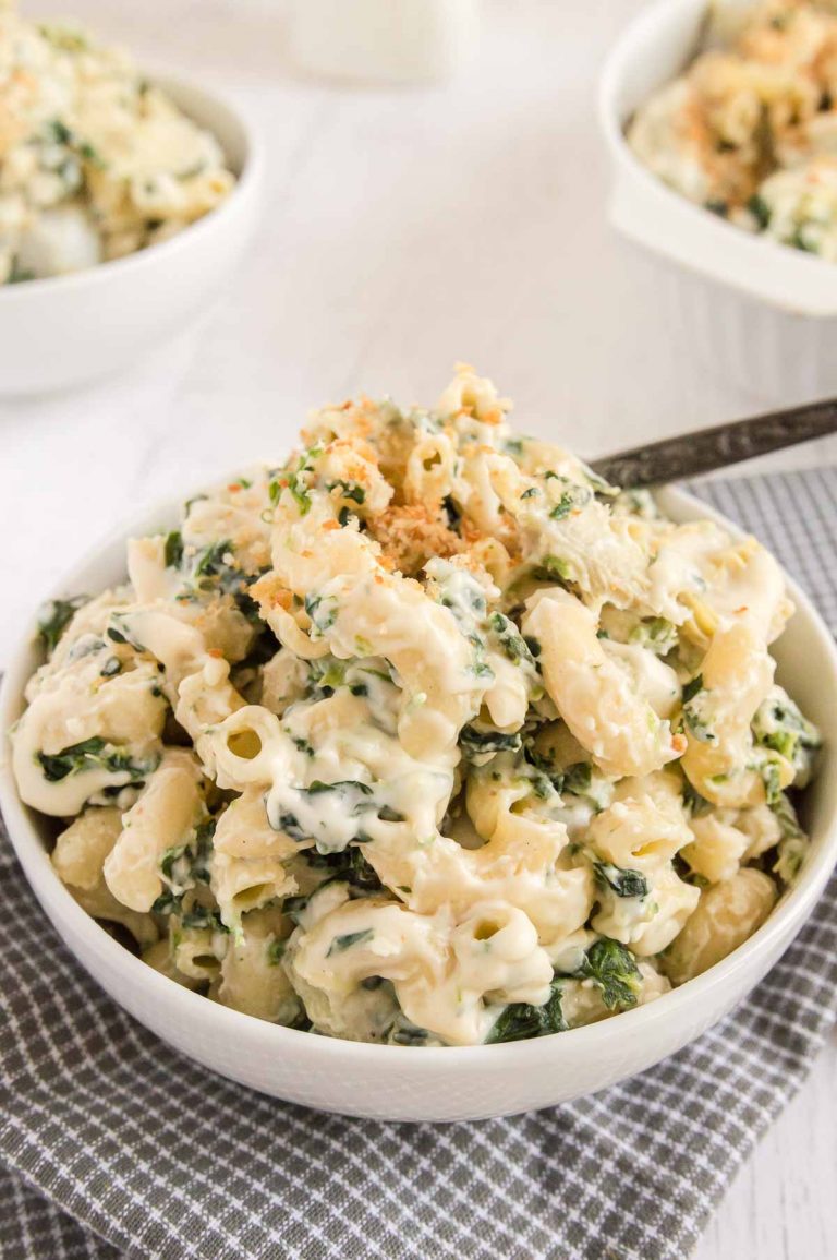 Spinach and Artichoke Mac and Cheese West Via Midwest