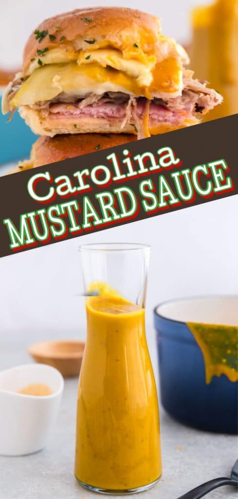 pinterest image for carolina BBQ sauce