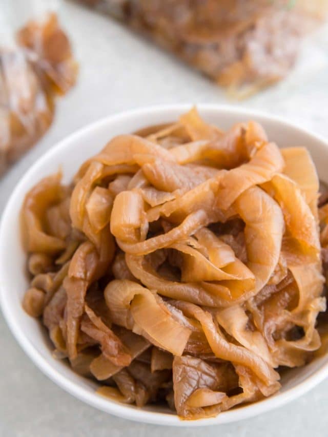 Slow Cooker Caramelized Onions Story