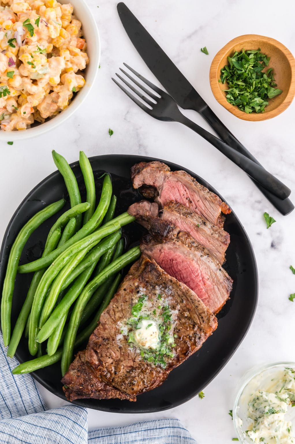 Air Fryer New York Strip Steak West Via Midwest