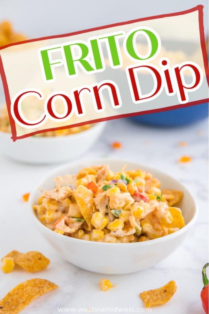 corn salad with Fritos in a bowl