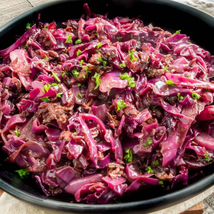 square image of cabbage in a bowl